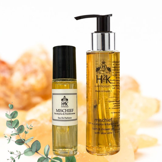 Mischief Perfume 10ml Roll on with Mischief Bath and Shower Gel