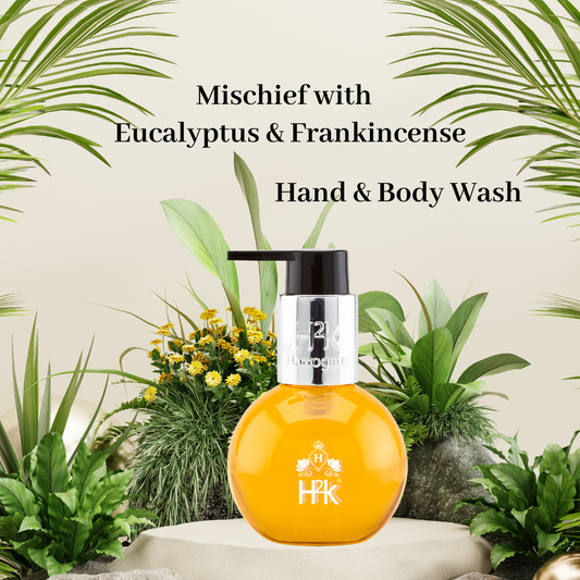 Mischievous Hand and Body Wash Eucalyptus & frankincense 100ml Jewel