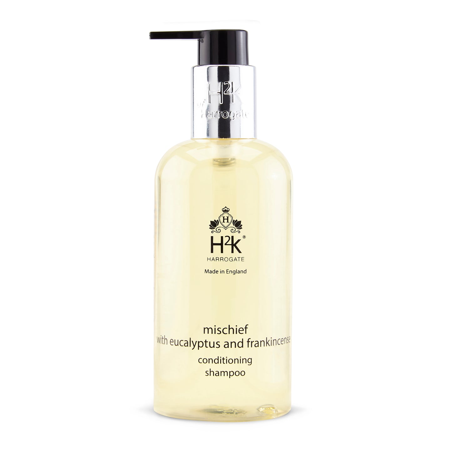 Eucalyptus Shampoo with Frankincense Mischief Collection.