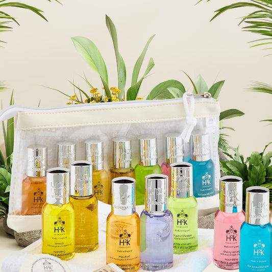 Shower Gel & Lotion Pamper Pack of 10 Nourishing Wonders