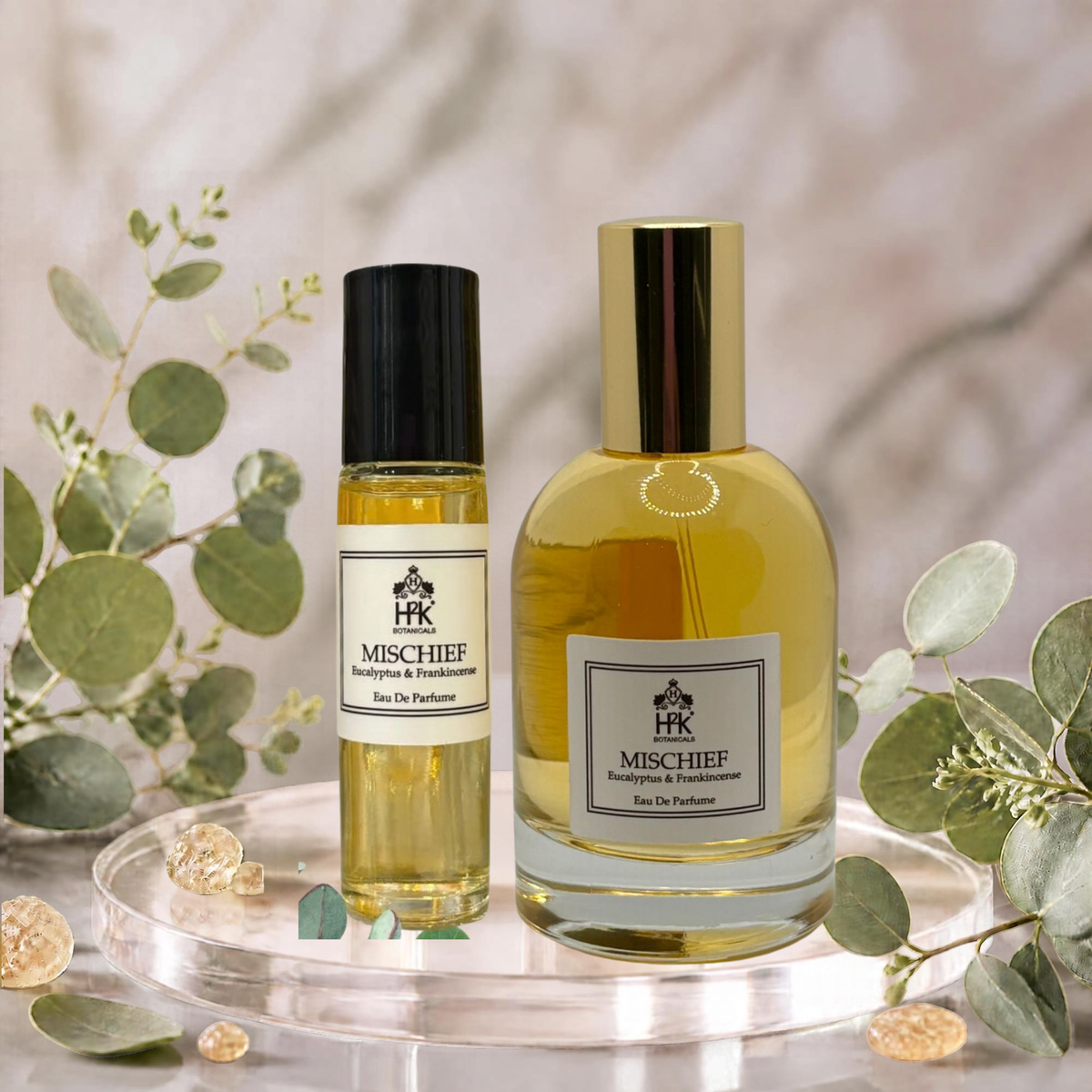 Mischief Perfume 50ml with 10ml Roll-on with Eucalyptus and Frankincense