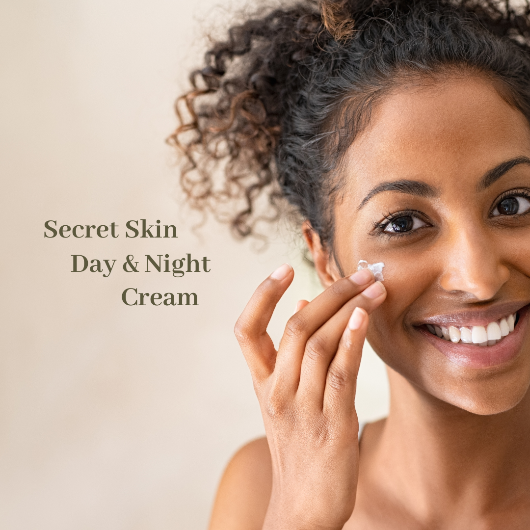 Day and Night Hydrating Face Cream "Secret Skin" Collagen Booster with Hyaluronic Acid.