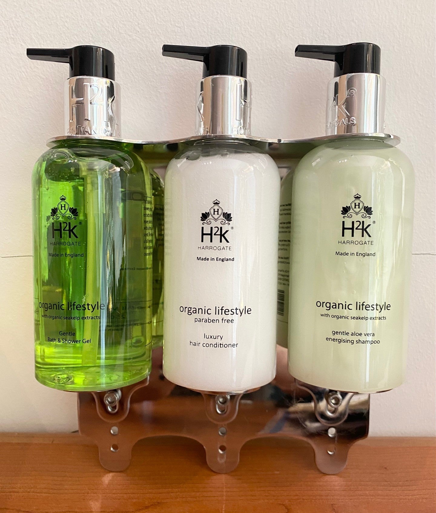 Triple Steel Wall Bracket to fit 3 x or 400ml bottles