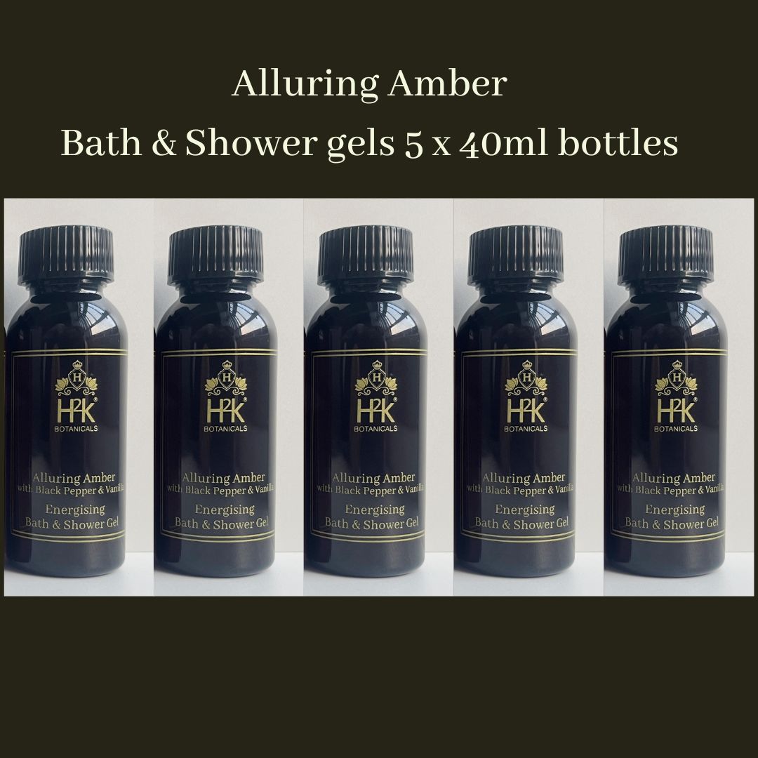 Alluring Amber Five Mini Bath Shower Gels