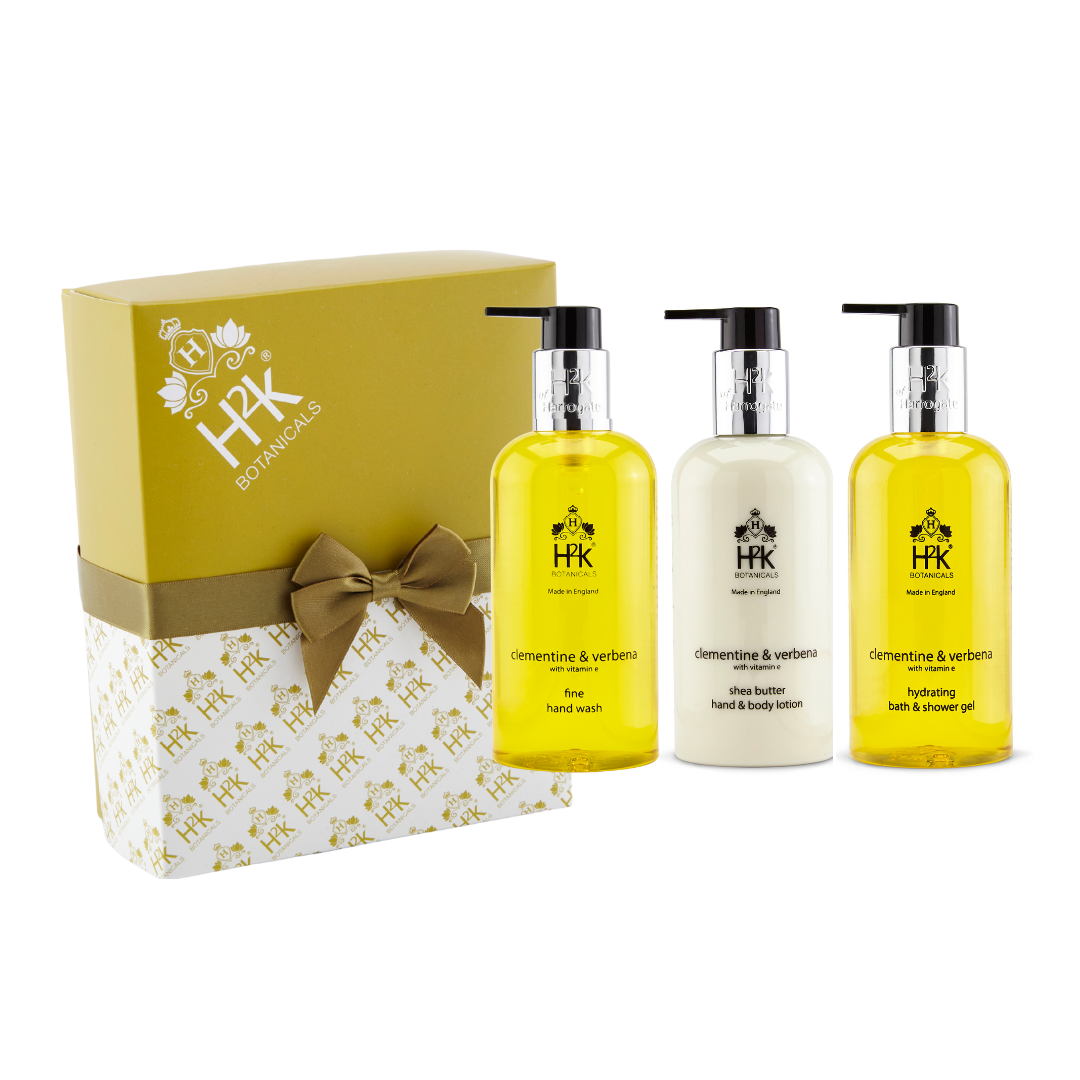 Verbena Hand & Body Care Trio Box Zesty Clementine Vitamin E Shower gel hand wash
