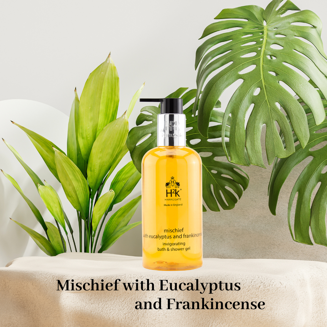 Frankincense and Eucalyptus Bath and Shower Gel in our Mischief Collection