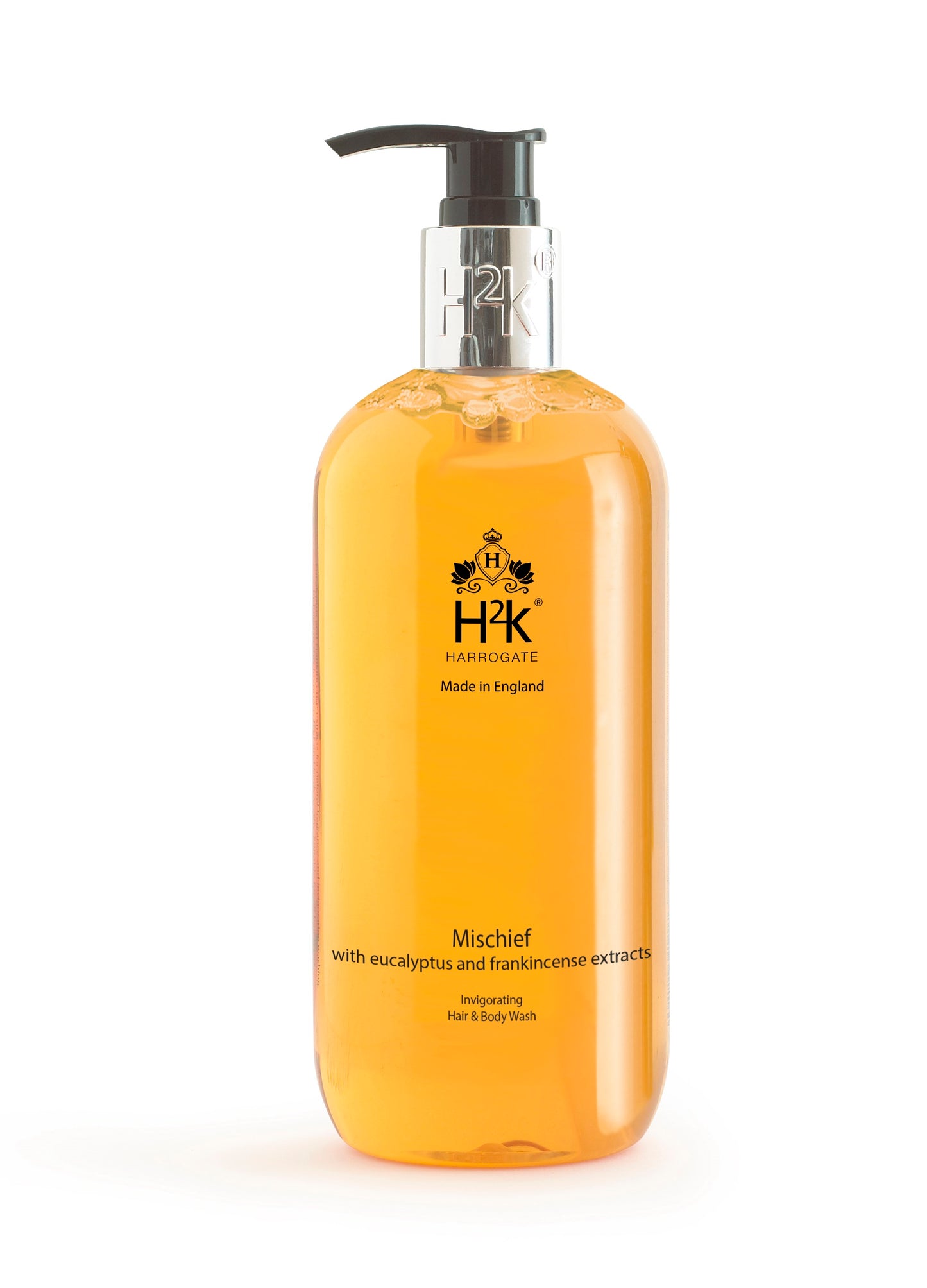 Mischief Hair and body wash with eucalyptus and anti-ageing frankincense