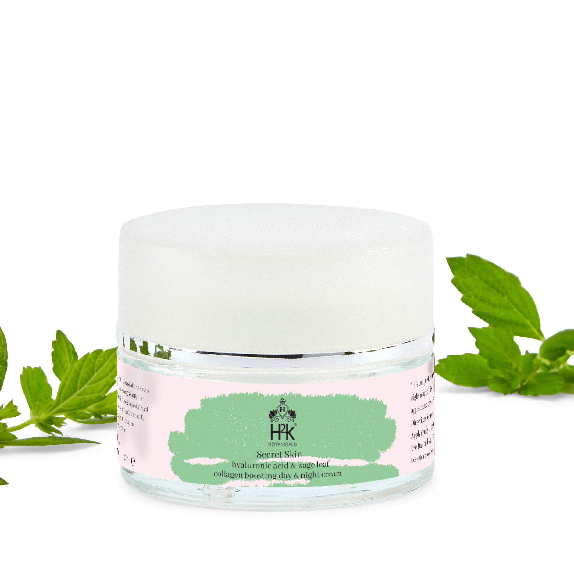 Day Night Hydrating Face "Secret Skin" Collagen Booster Hyaluronic Acid.