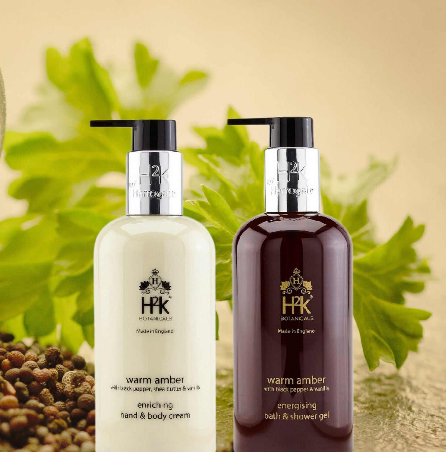 Black Pepper and Vanilla Body Care Gift - Warm Amber Collection