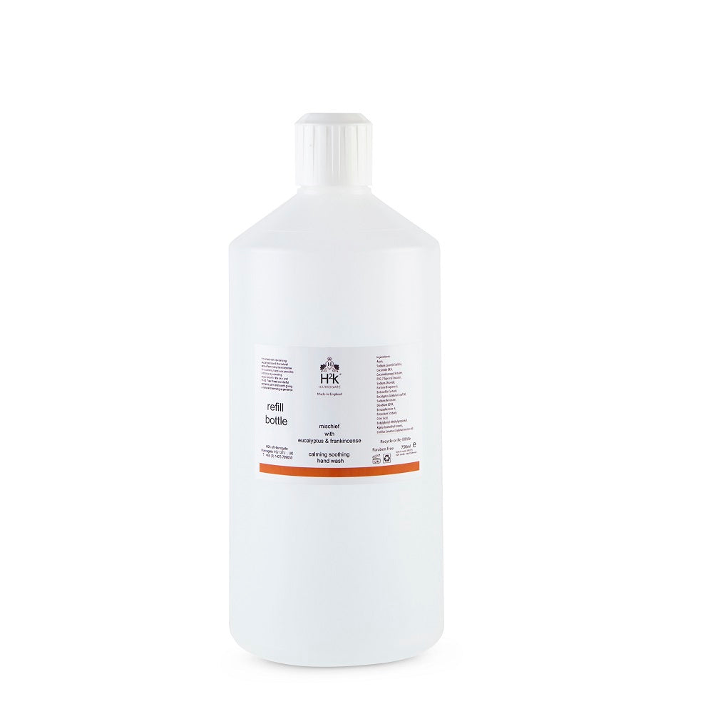 Skin Softening Hand Wash with Frankincense and Eucalyptus Mischief Collection.