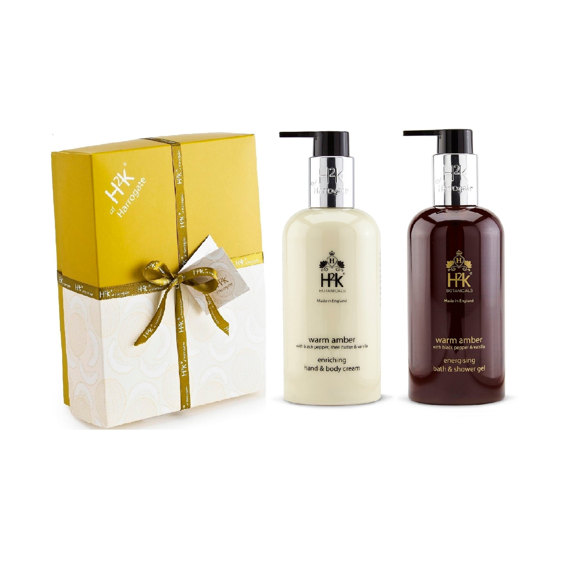 Black Pepper and Vanilla Body Care Gift - Warm Amber Collection.