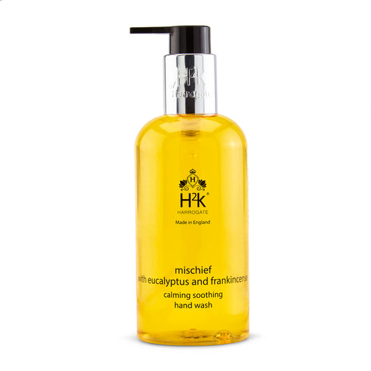 Skin Softening Hand Wash with Frankincense and Eucalyptus Mischief Collection.