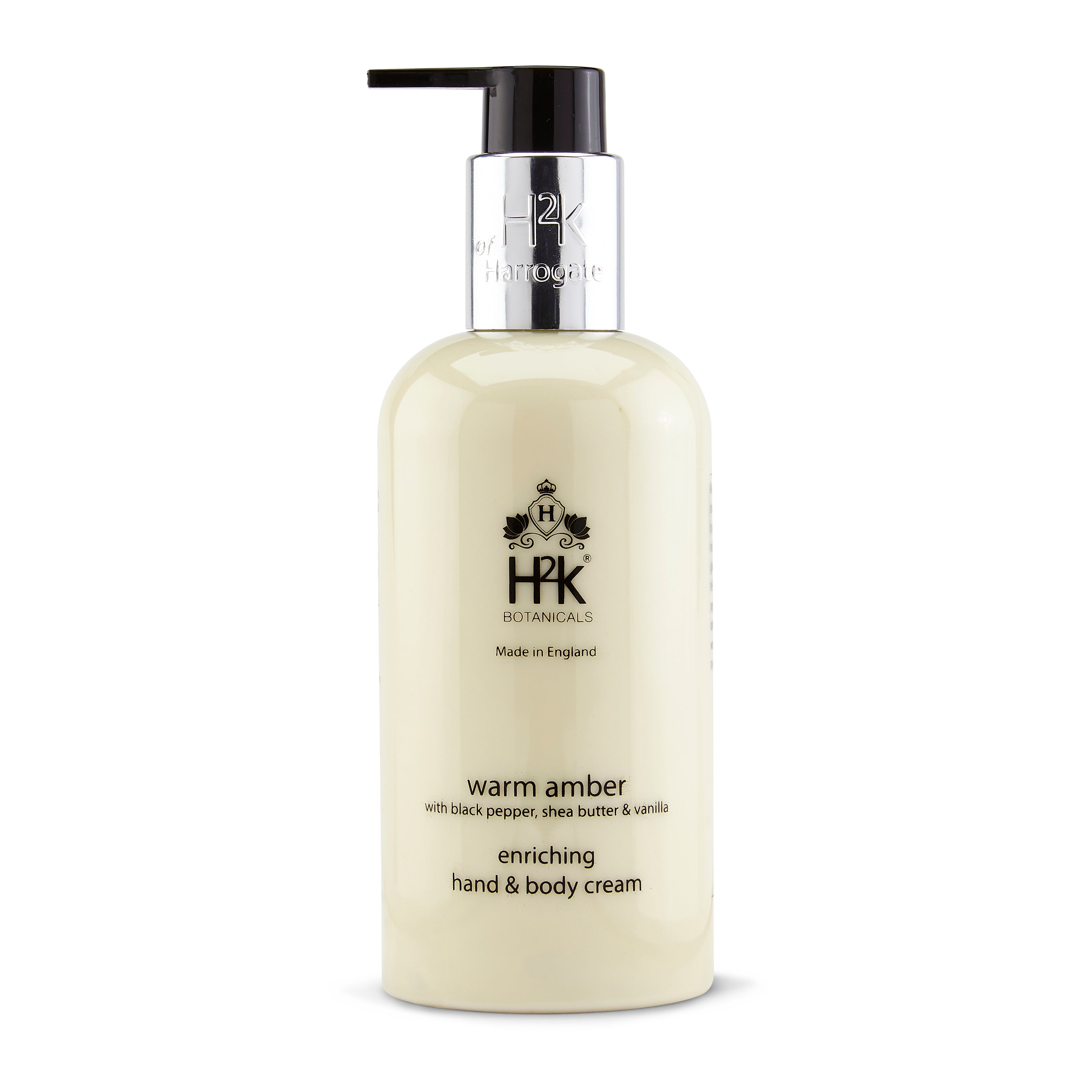 Vanilla and Black Pepper Hand and Body Cream Warm Amber Collection